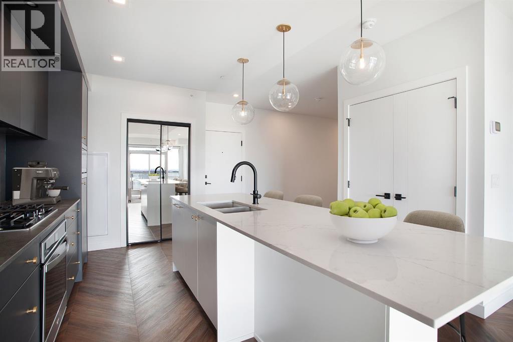 Alternate kitchen view - furniture has been added virtually