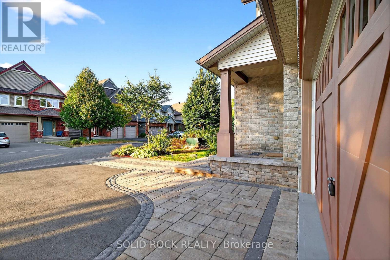 Stoned interlock adds a solid, elegant curb appeal
