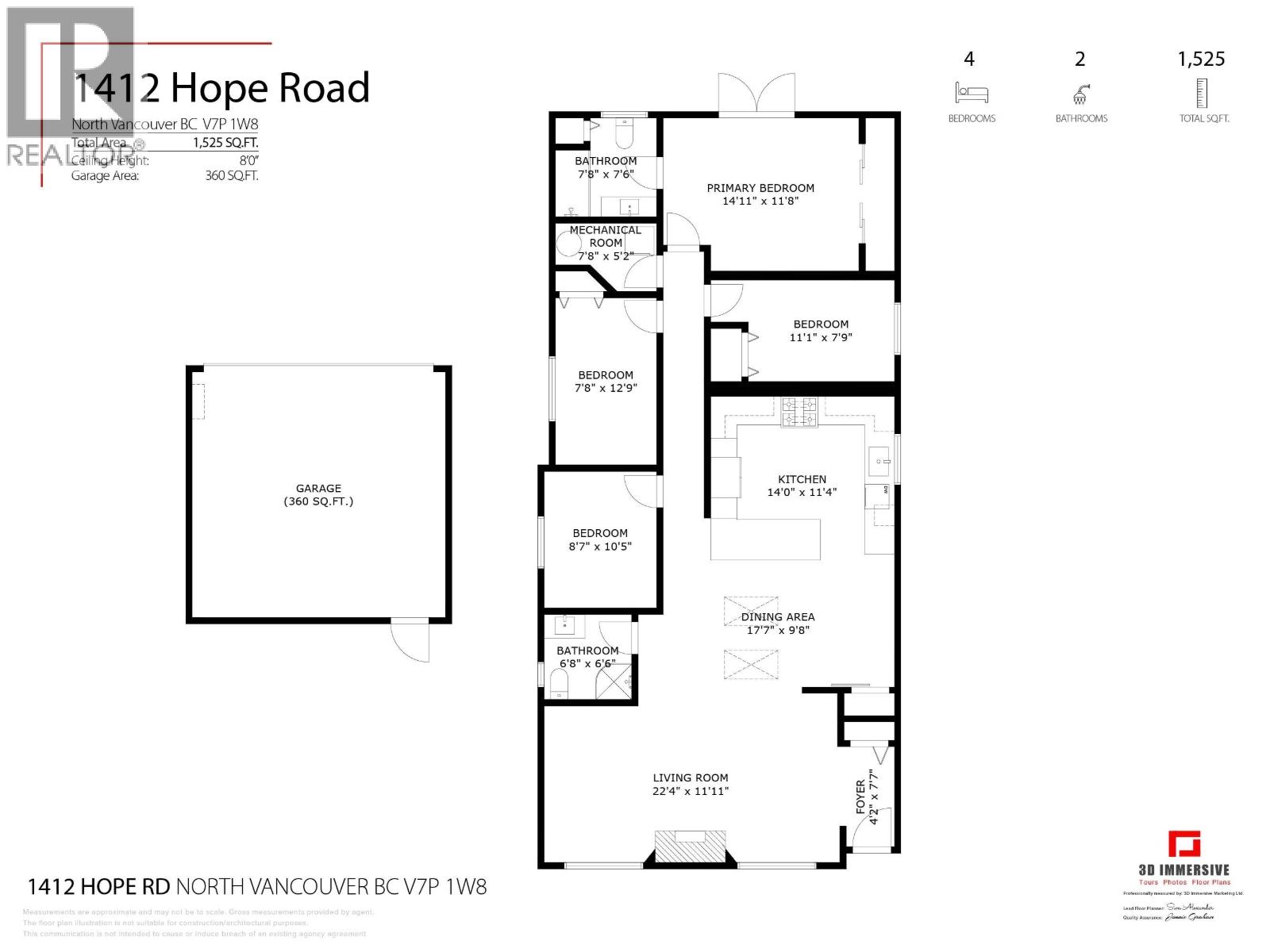 1412 HOPE ROAD, North Vancouver
