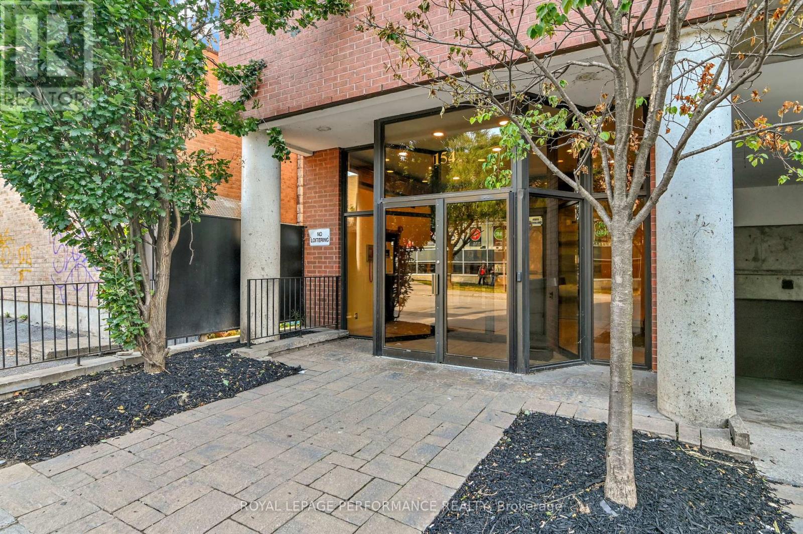 Front entrance of building