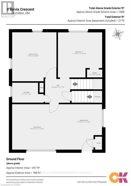 Single Family House for Sale in  SYLVIA CRESCENT Hamilton (Rosedale) 