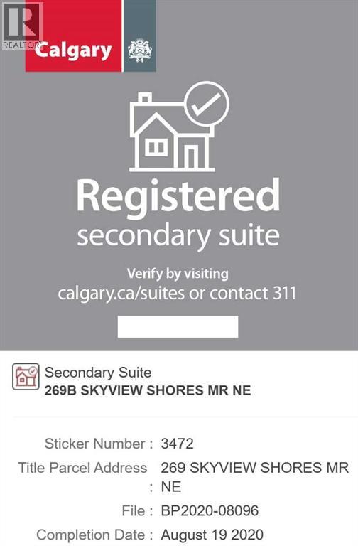 Single Family House for Sale in  Skyview Shores Manor NE Skyview Ranch Calgary 