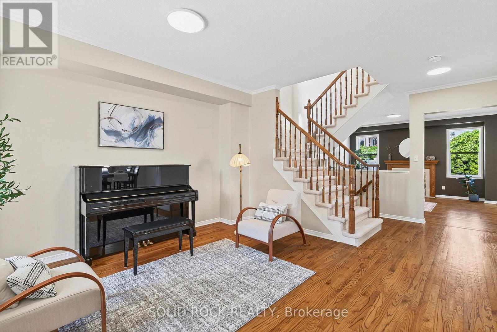 Gleaming hardwood floors