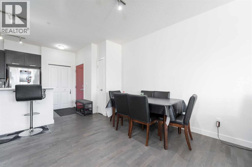 Tons of space for a good sized dining table