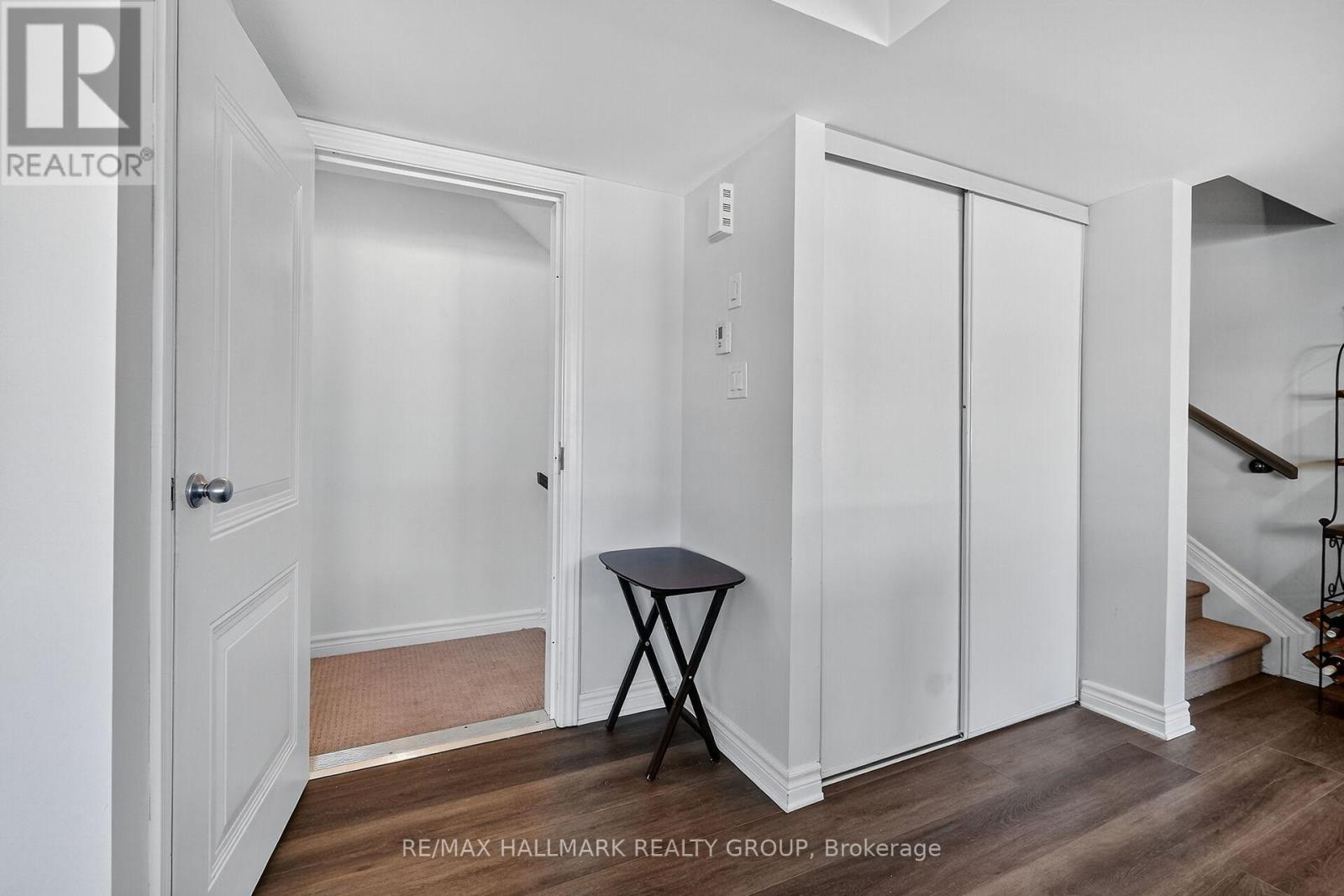 Closet space in foyer