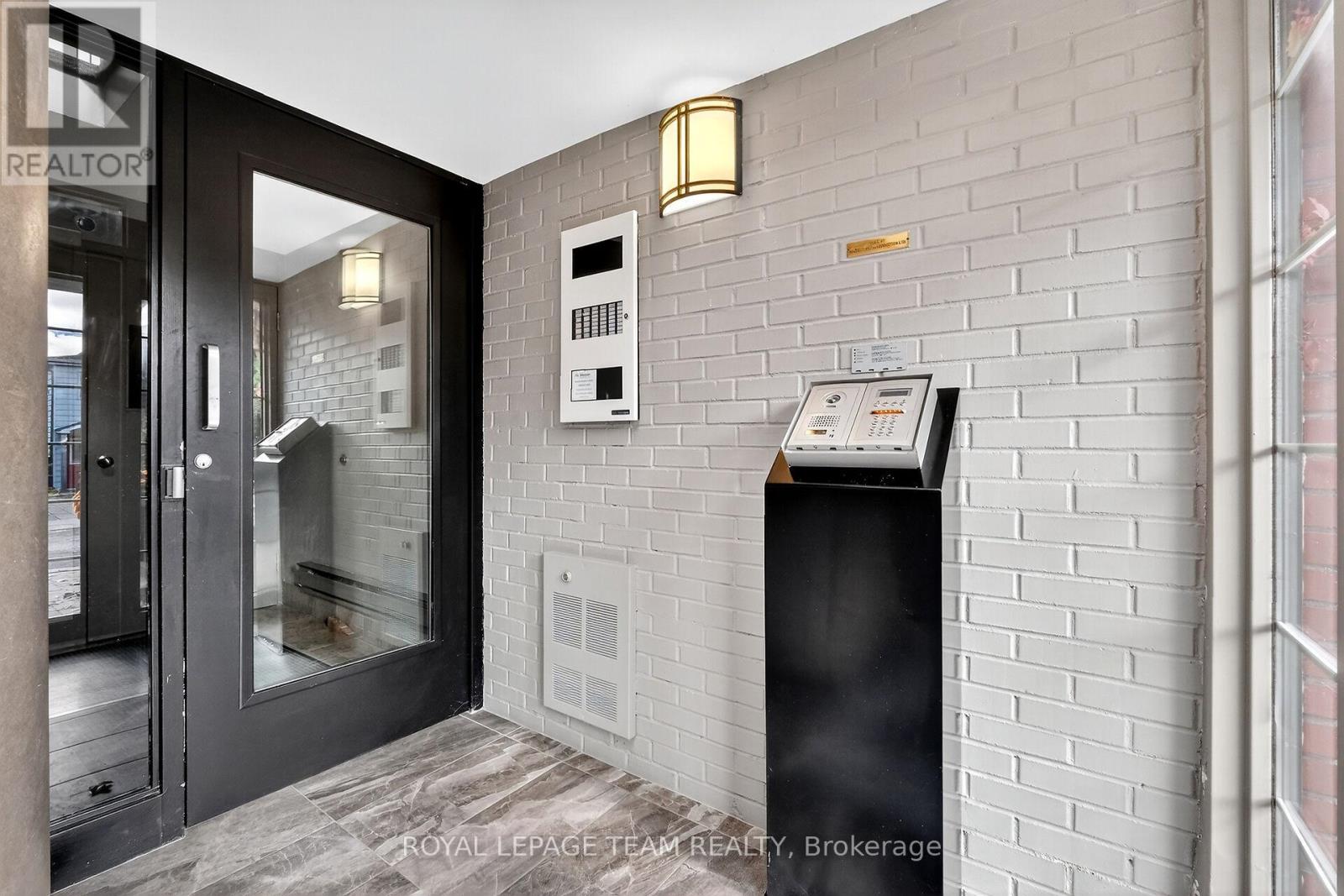 Front lobby area w/intercom