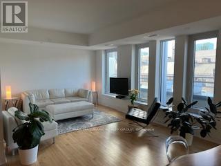 Living Room with wall of windows.