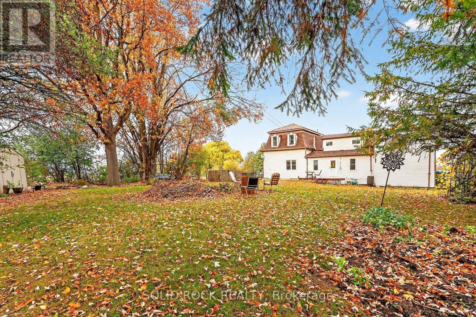 Lots of room to play in the backyard.