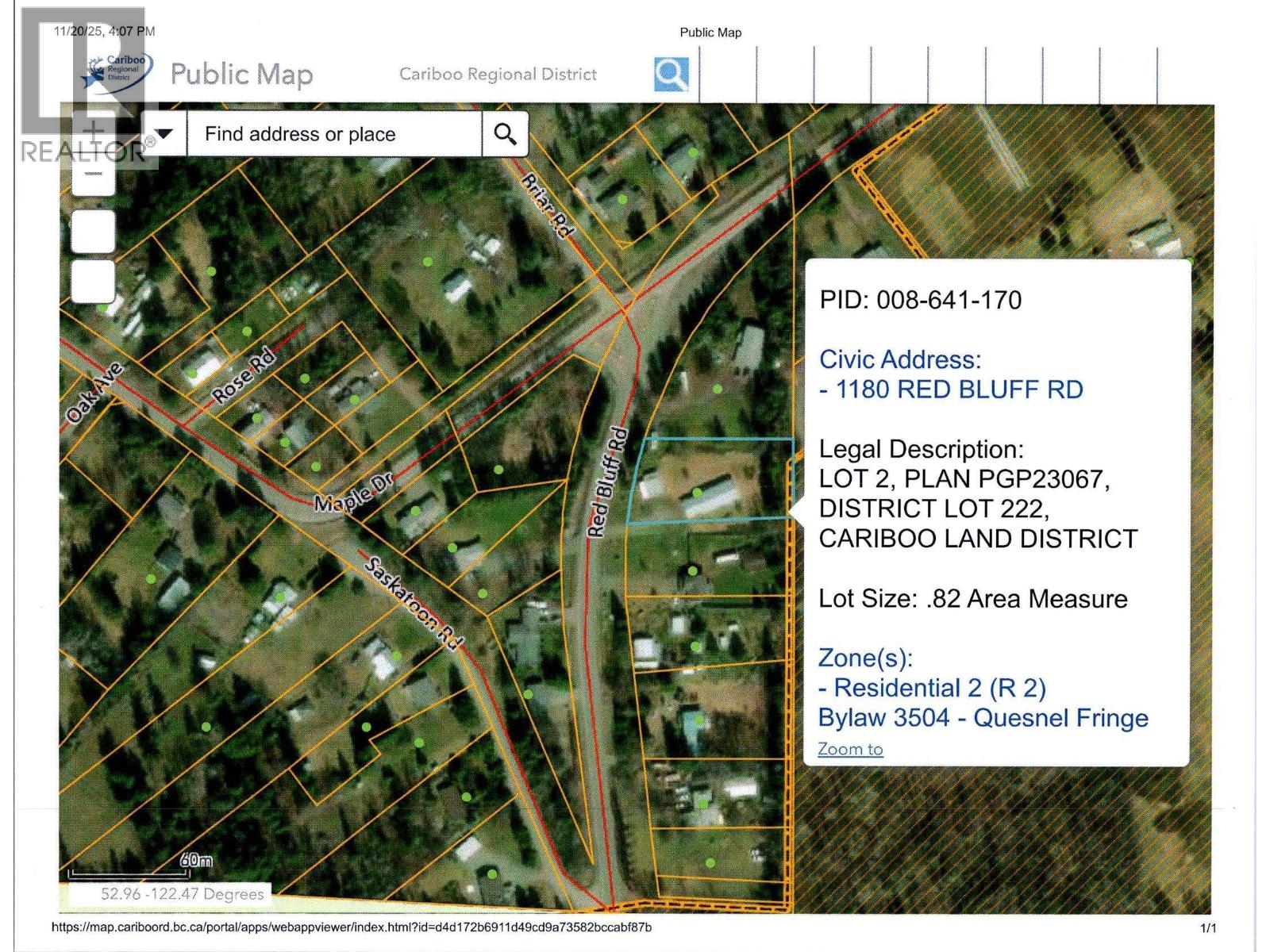 1180 RED BLUFF ROAD, Quesnel