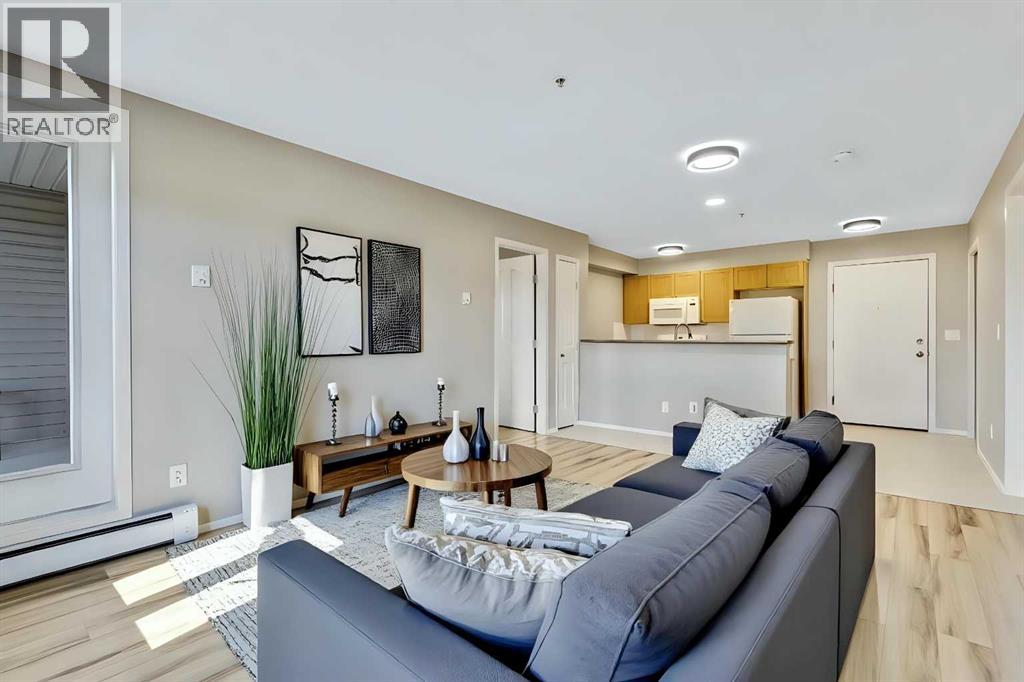 virtually staged living room