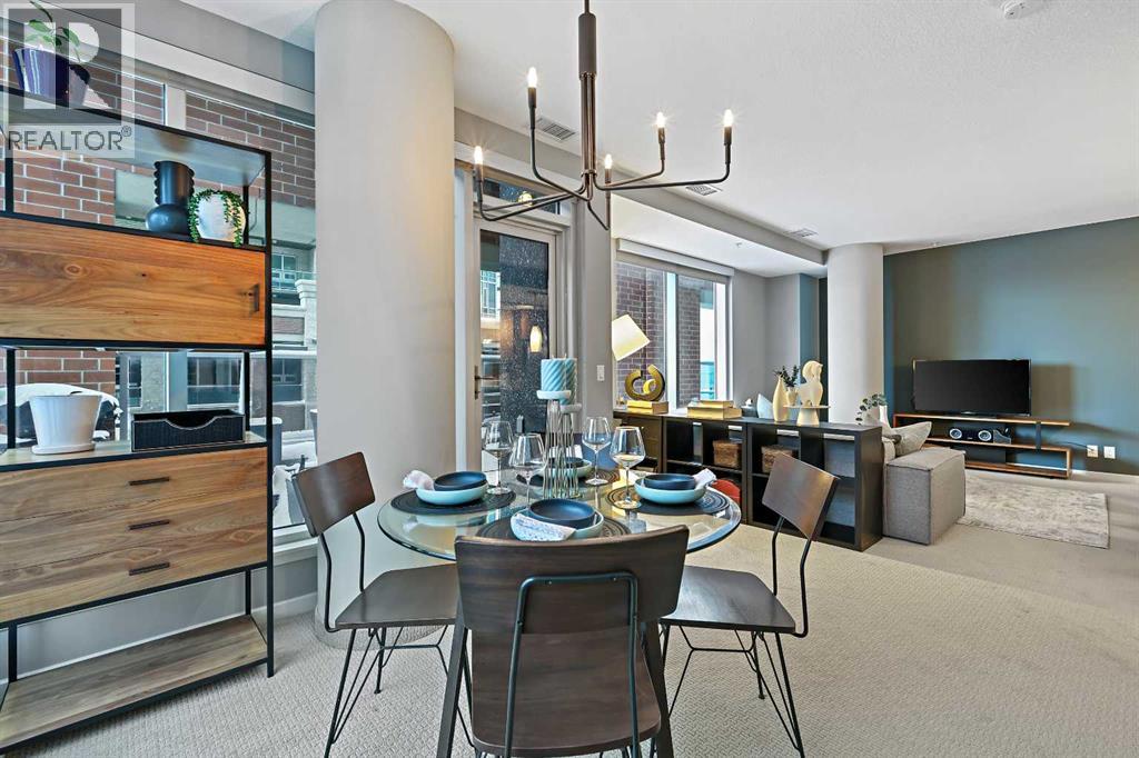 Open concept kitchen/living/dining area