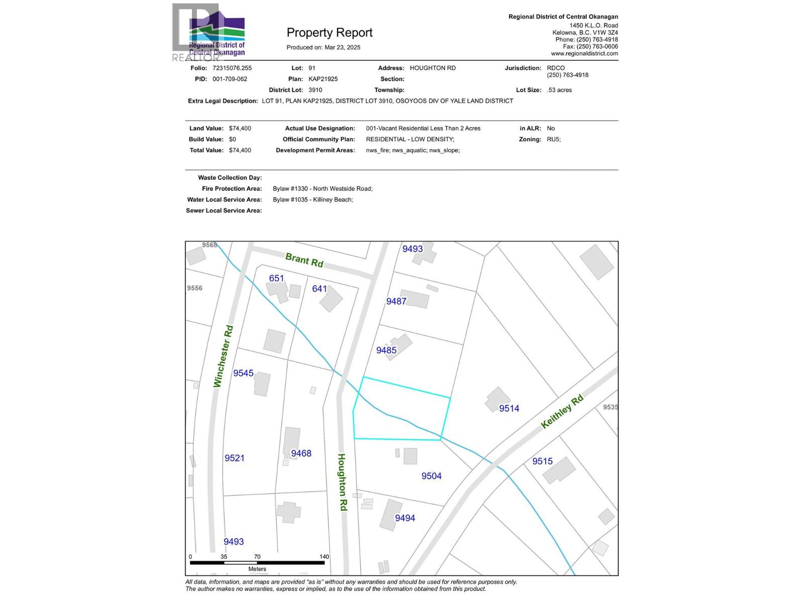 Lot 91 Houghton Road Lot# 91, Vernon