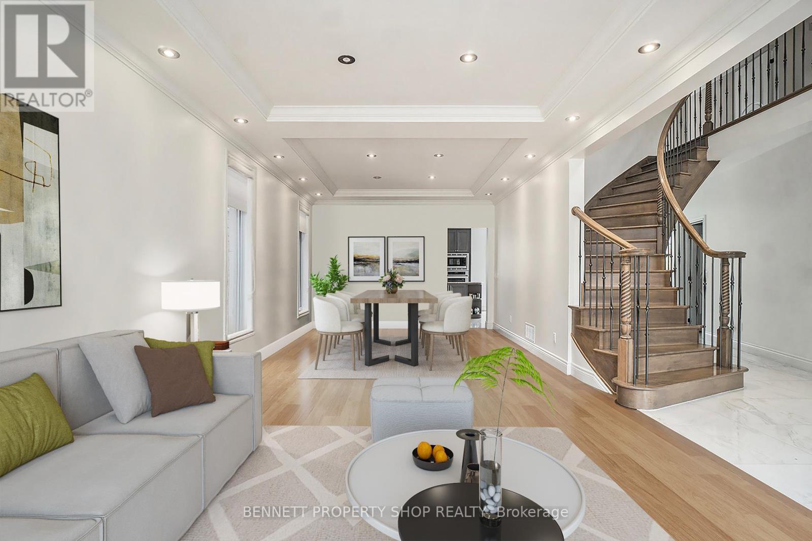 Virtually Staged- Formal Dining/ staircase