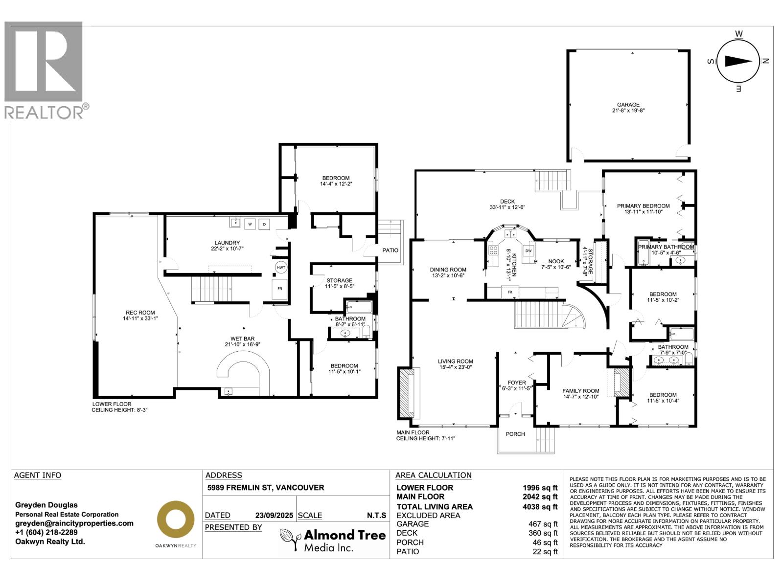 5989 FREMLIN STREET, Vancouver