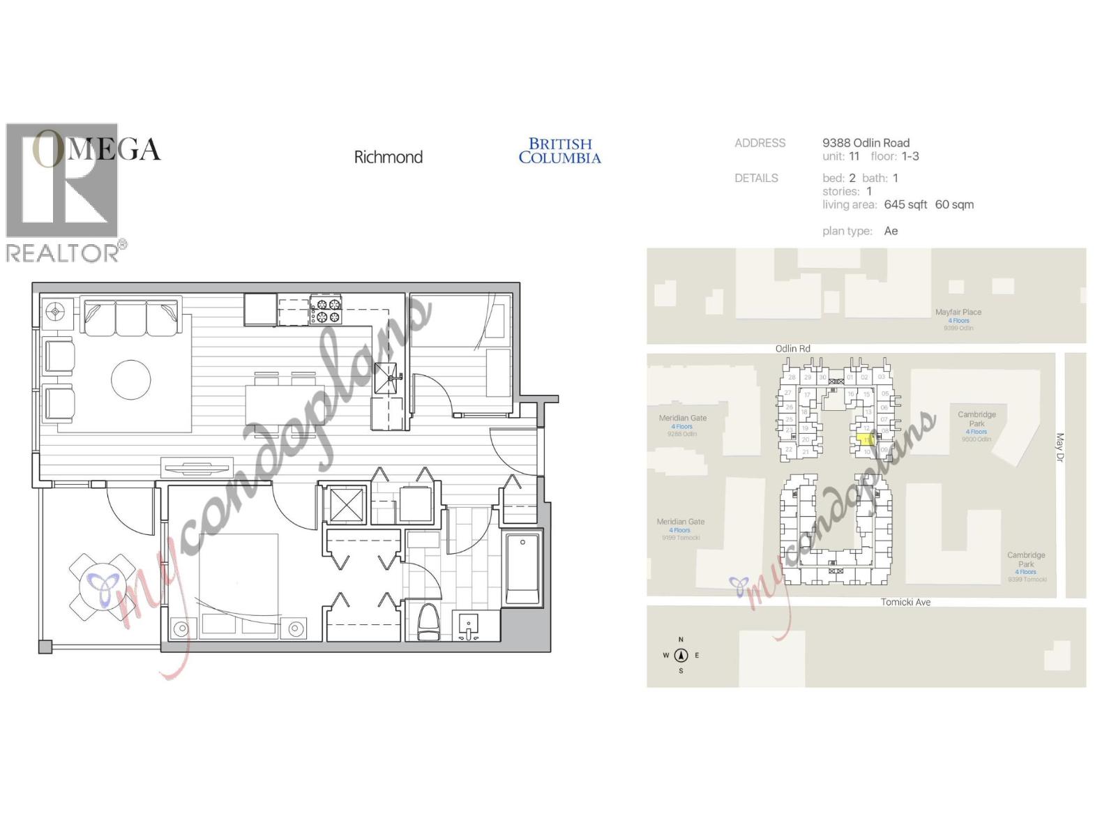 #311-9388 ODLIN Road, Richmond