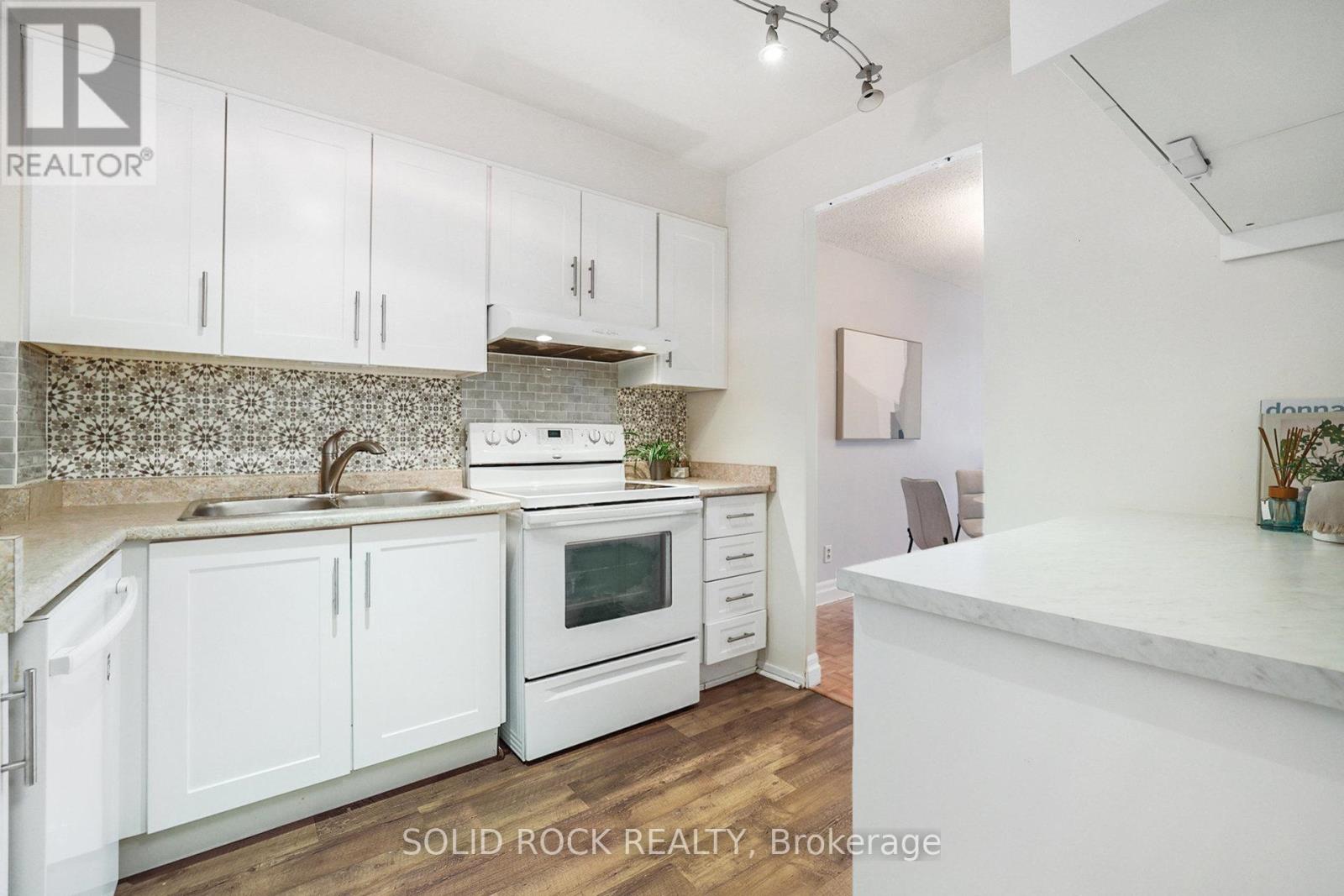 Kitchen with updated Backsplash and counters