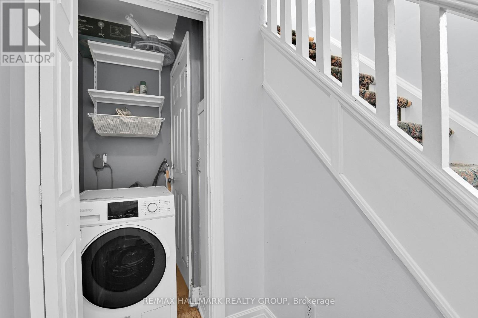 Main floor laundry closet