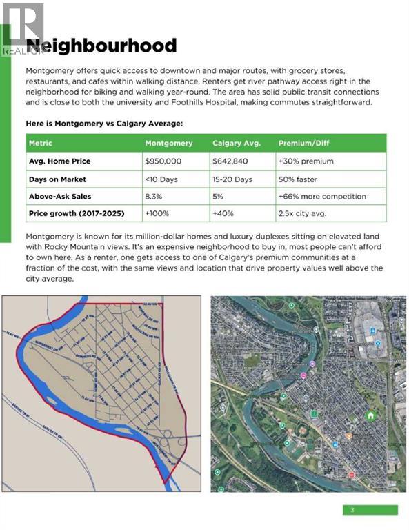 Multi-family House for Sale in   Avenue NW Montgomery Calgary 