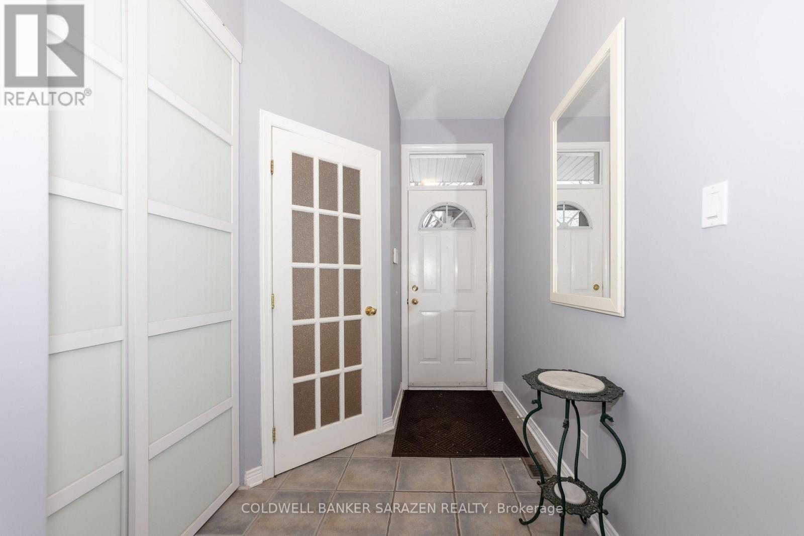 Foyer - powder room and hall closet