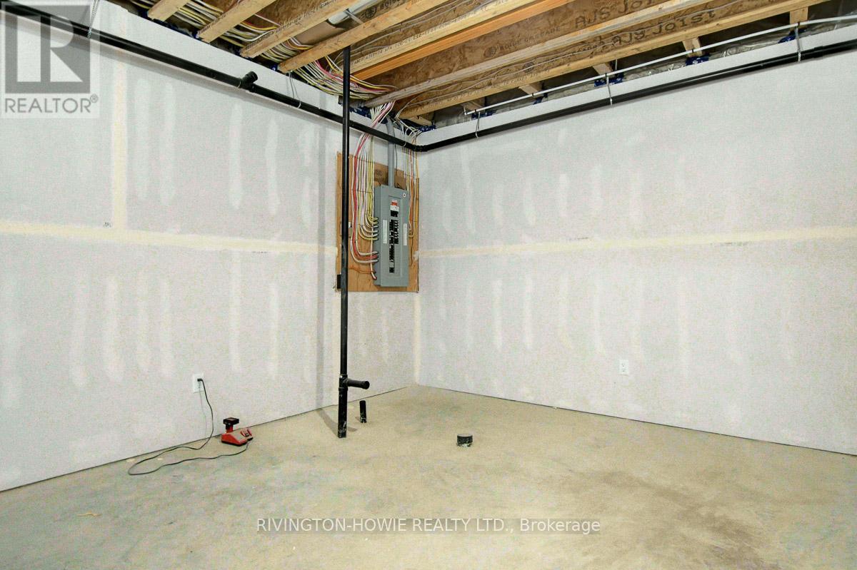 Unfinished Basement - bathroom rough-in