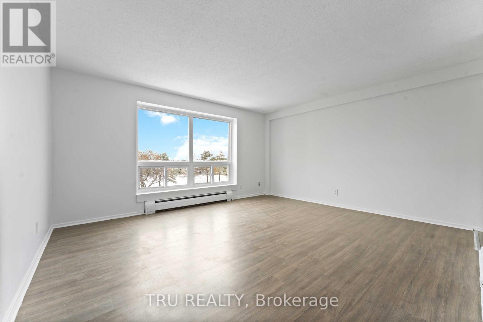 Living room with a beautiful view of the park