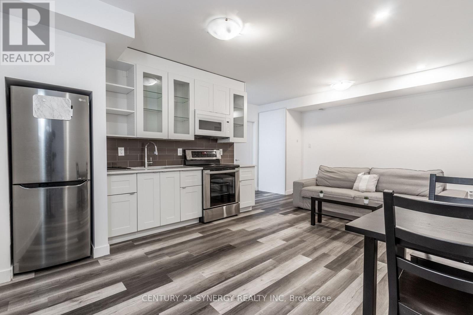 Open concept Kitchen, Living room and eating area