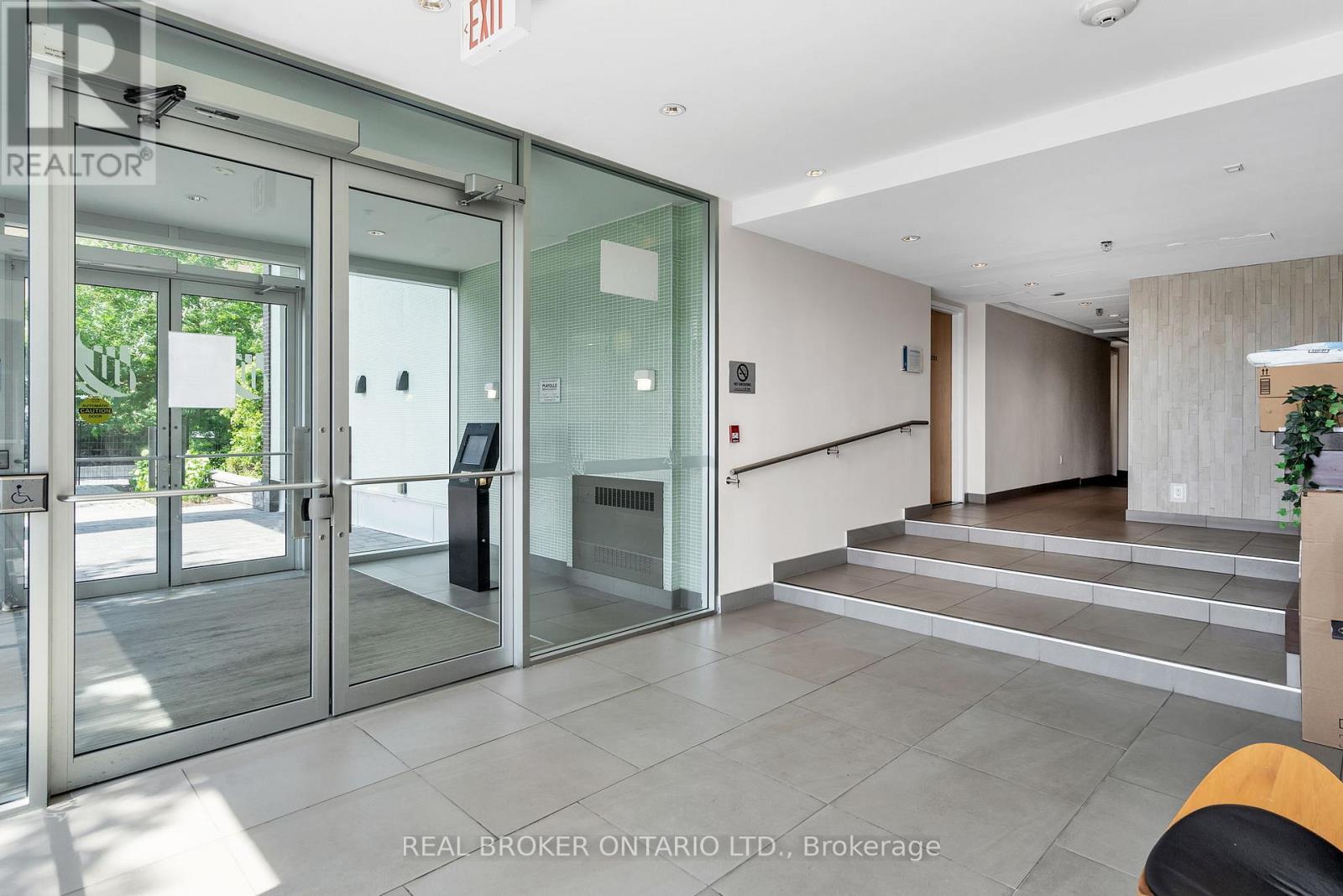 Welcoming lobby with secured entry and concierge