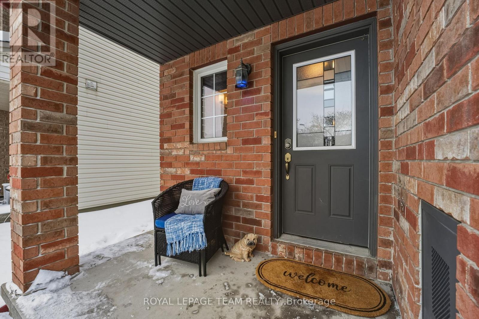 Inviting covered entrance