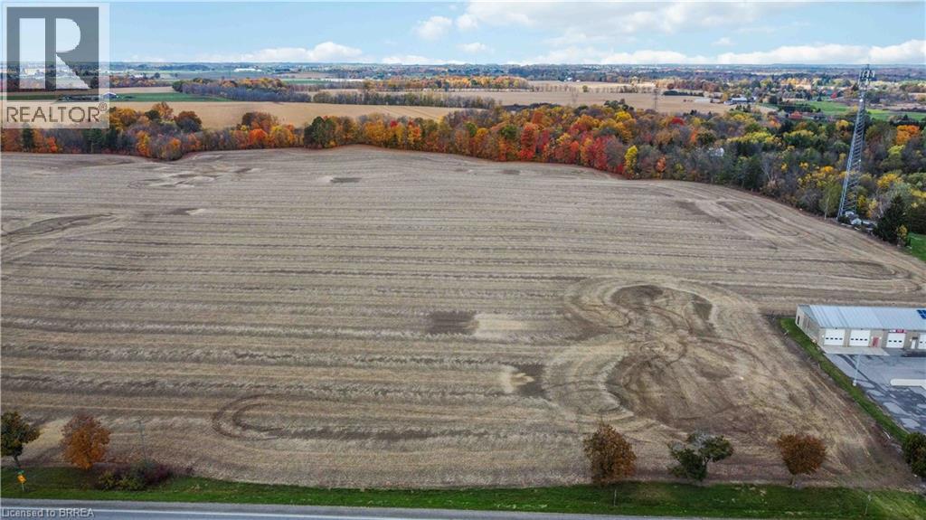 Overview of rural landscape with abundant farmland
