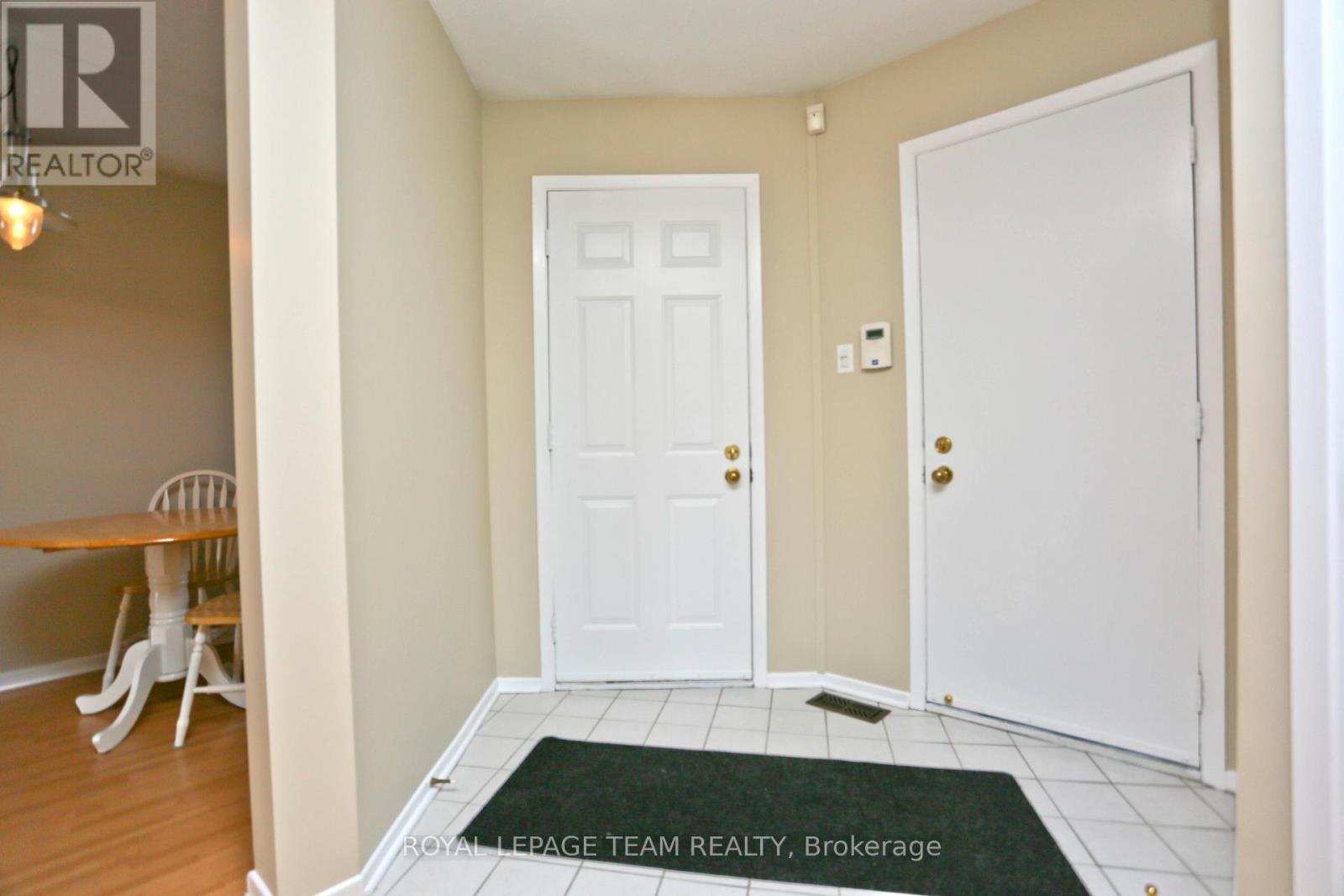 Foyer with inside access to the garage.