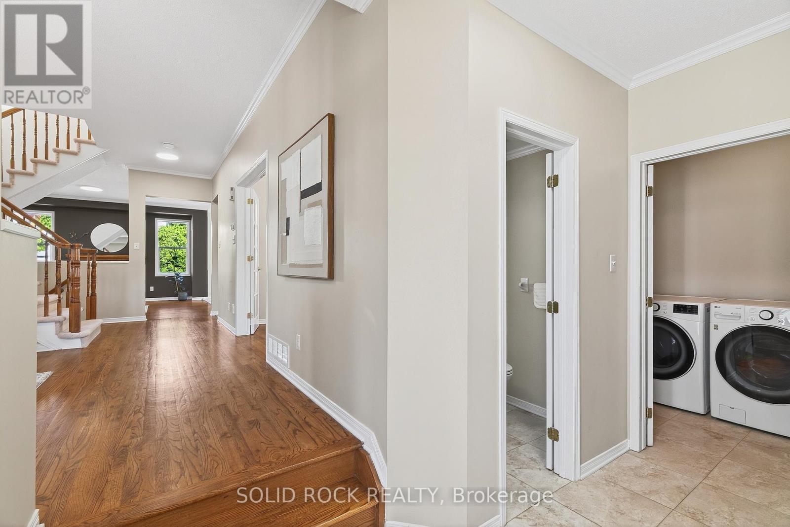 an open-concept layout with 9-ft ceilings