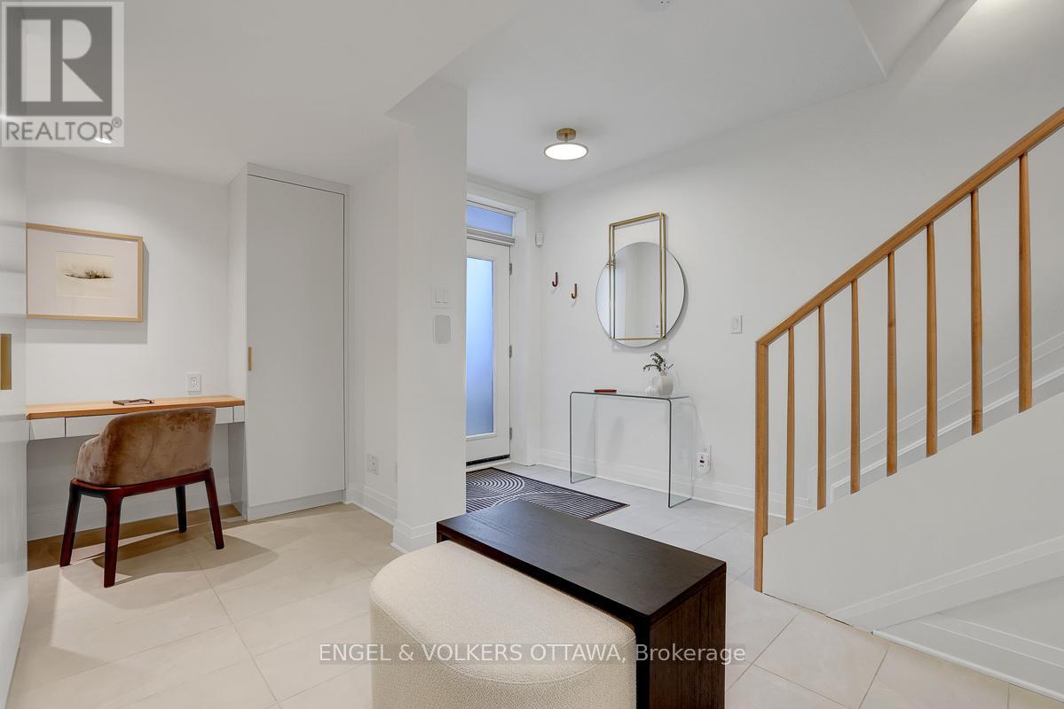 Welcoming foyer with mudroom and office niche