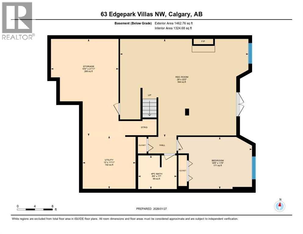 Single Family House Bungalow for Sale in  Edgepark Villas NW Edgemont Calgary 
