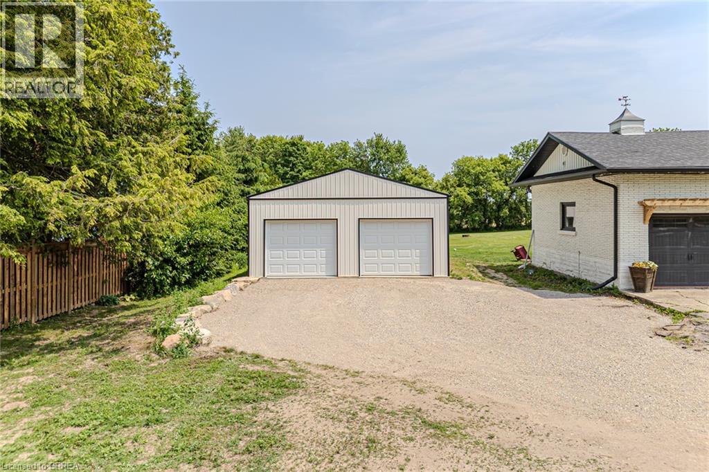 Newly built detached garage