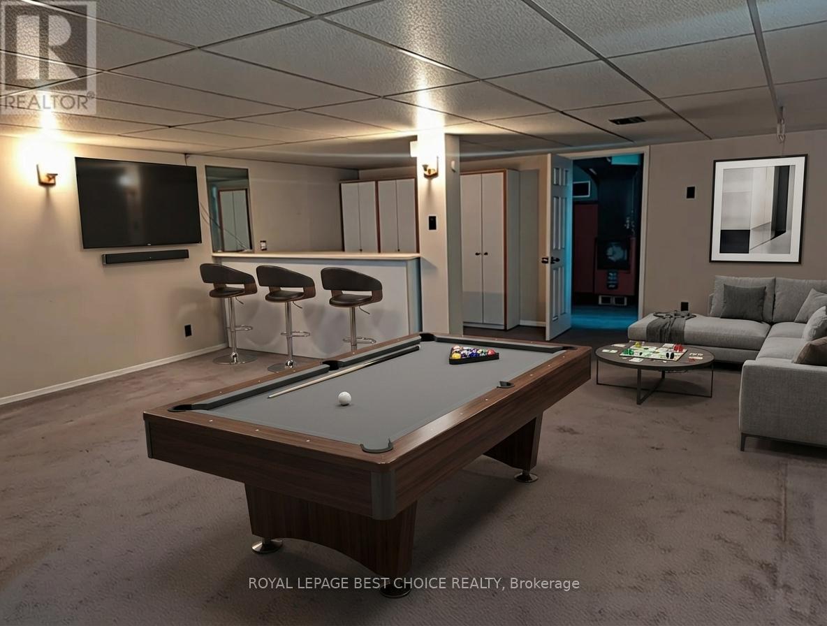 staged recreation room