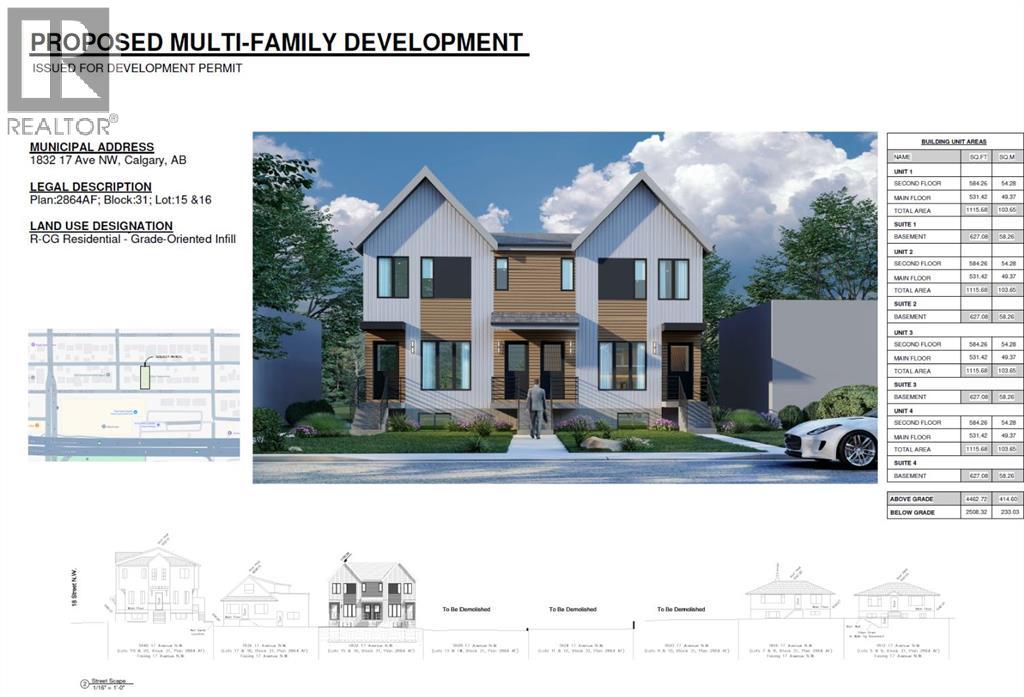 Multi-family House for Sale in   Avenue NW Capitol Hill Calgary 