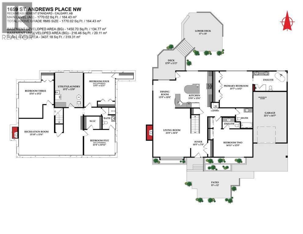 Single Family House Bungalow for Sale in  St Andrews Place NW St Andrews Heights Calgary 