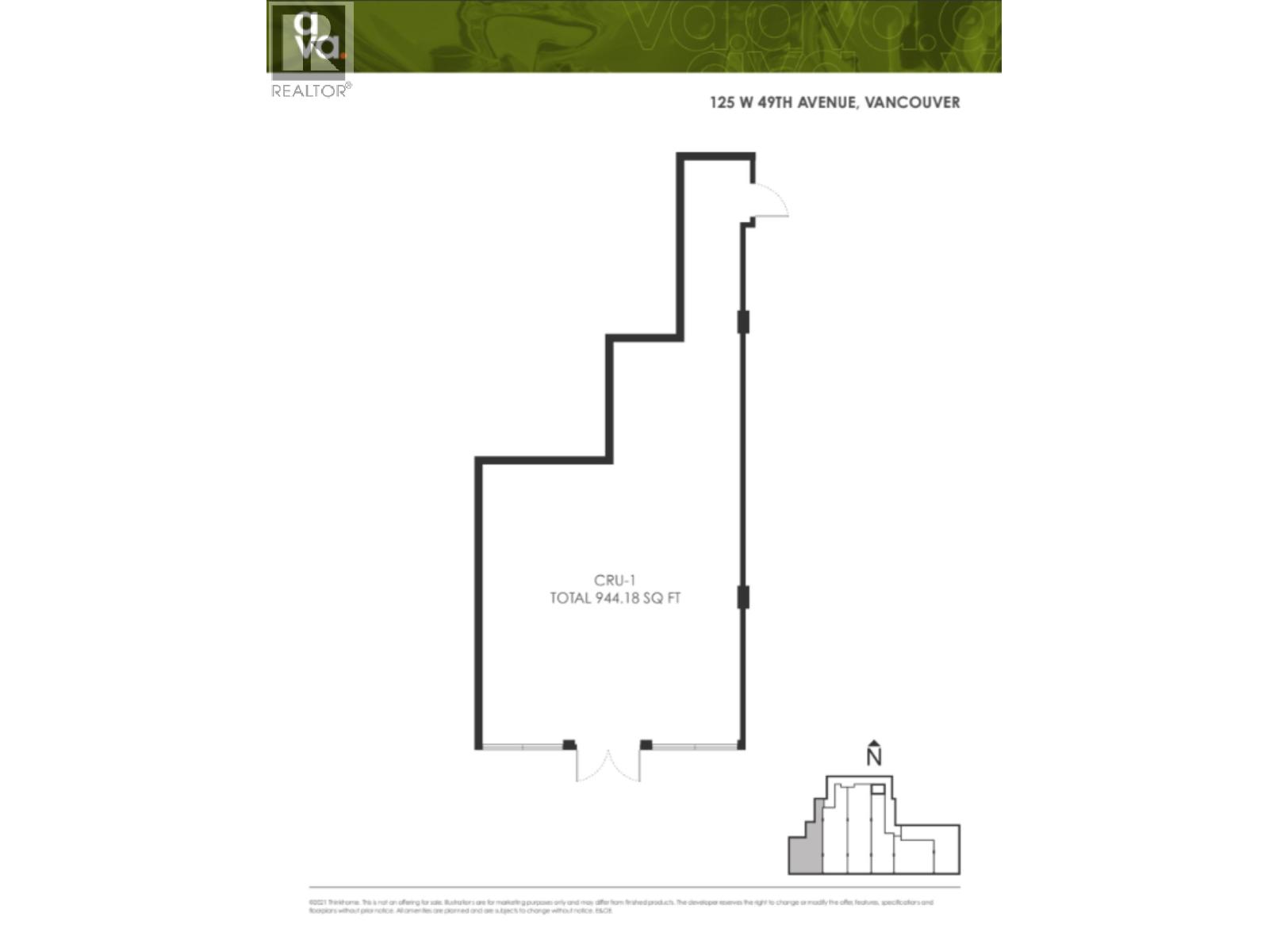 CRU-1 125 W 49TH AVENUE, Vancouver