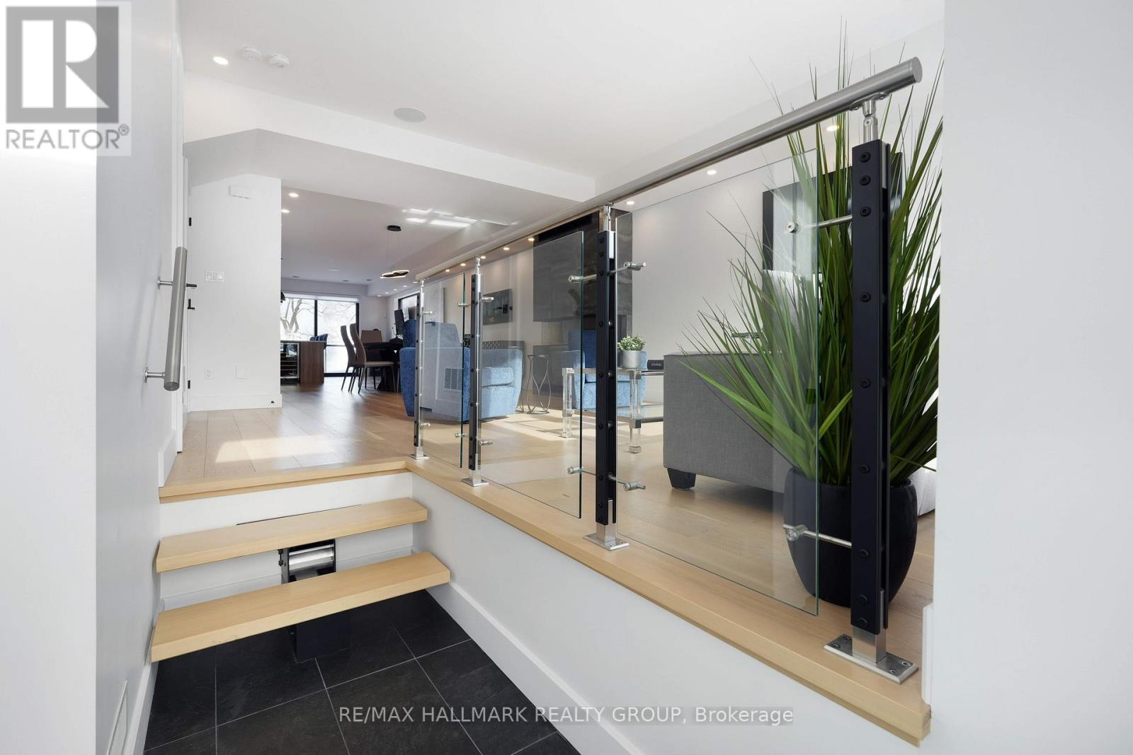 Main Level - Foyer with architectural glass