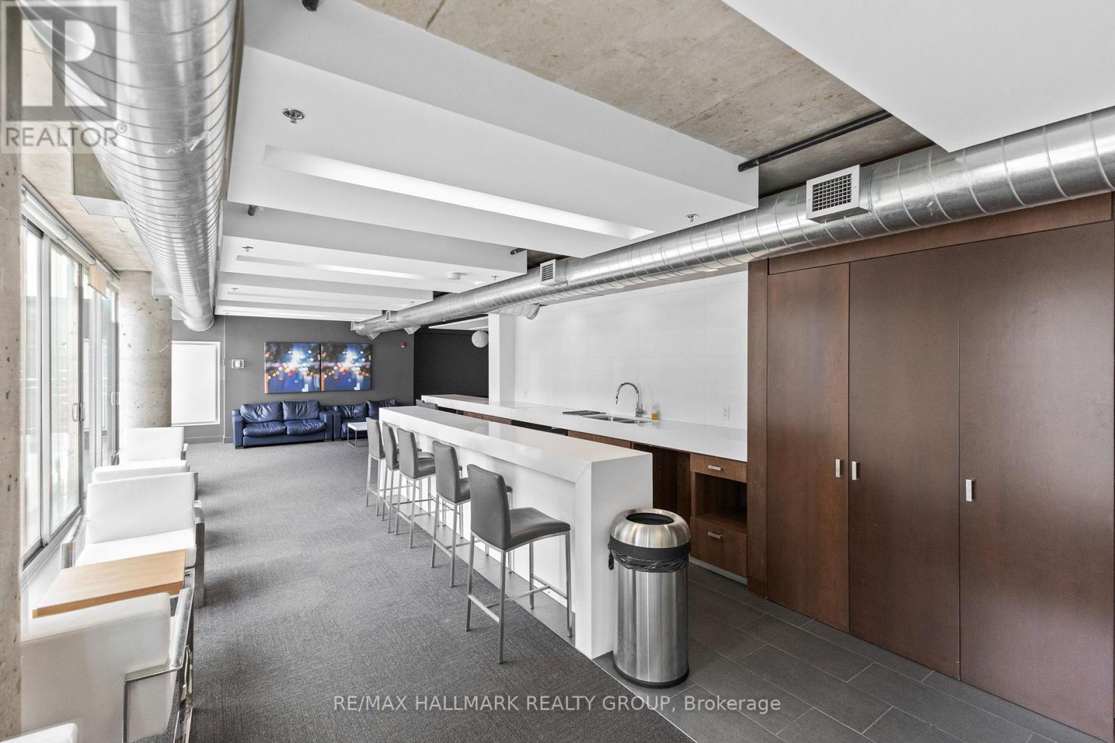 Party room with bar