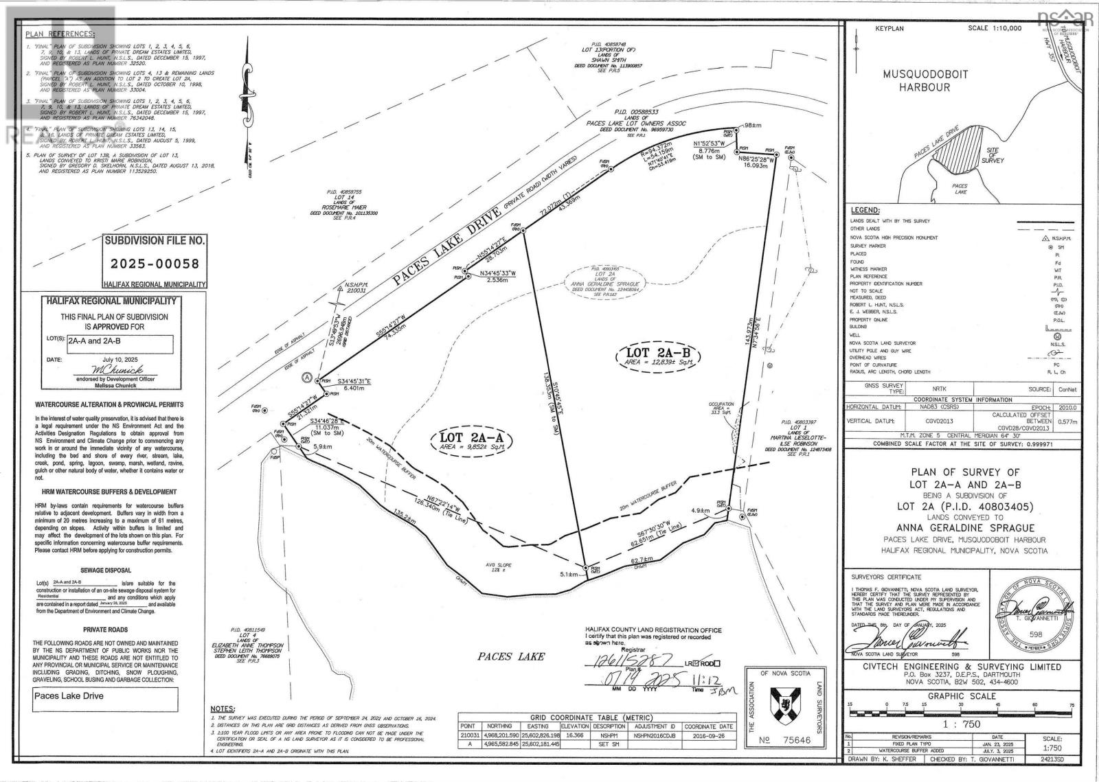 Property 7 of 7 of Lot 2 A-B Paces Lake Drive