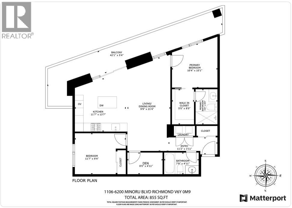 1106 6200 MINORU BOULEVARD, Richmond