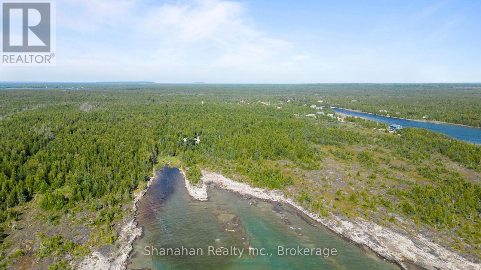 Drone View of Lake Huron Shoreline