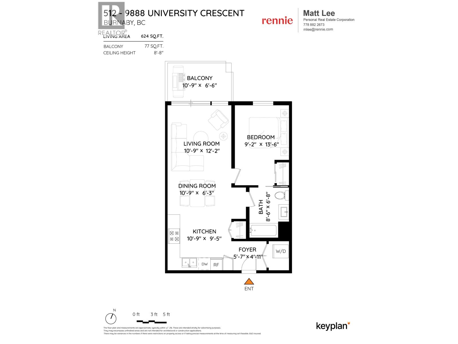 512 9888 UNIVERSITY CRESCENT, Burnaby