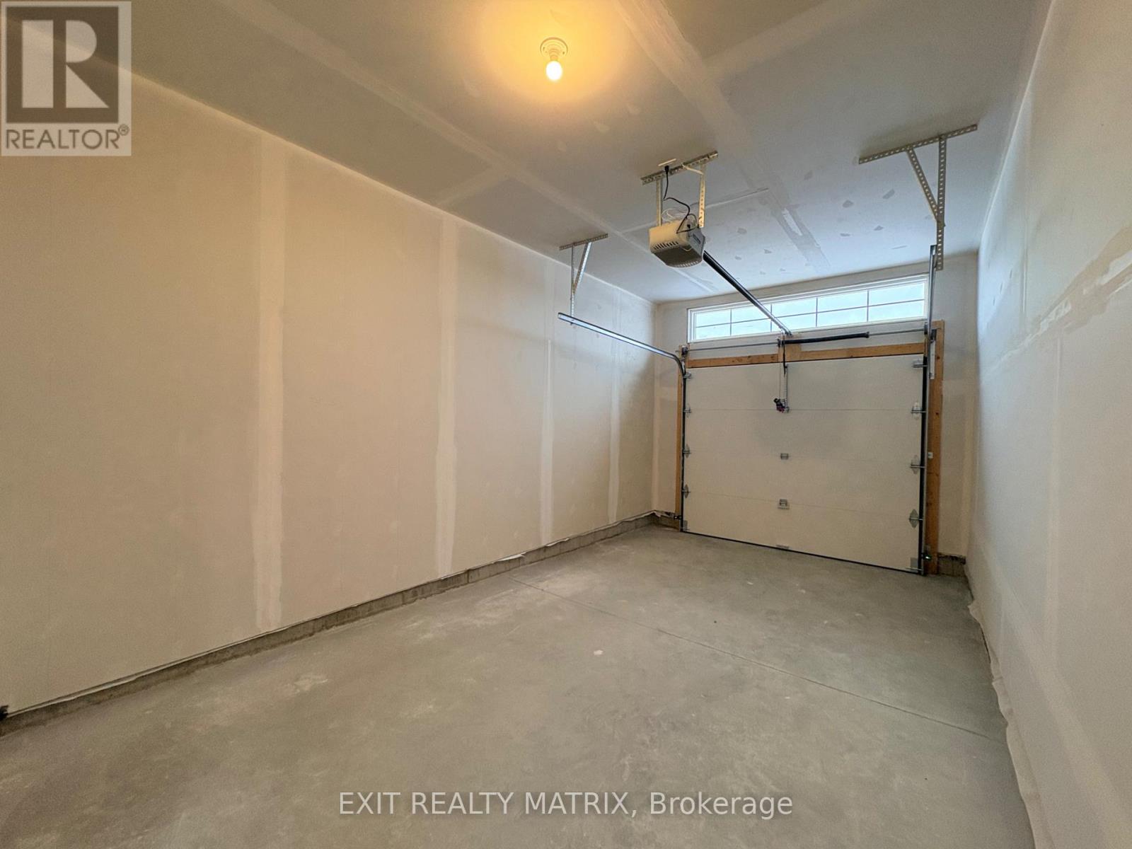 insulated garage with door opener