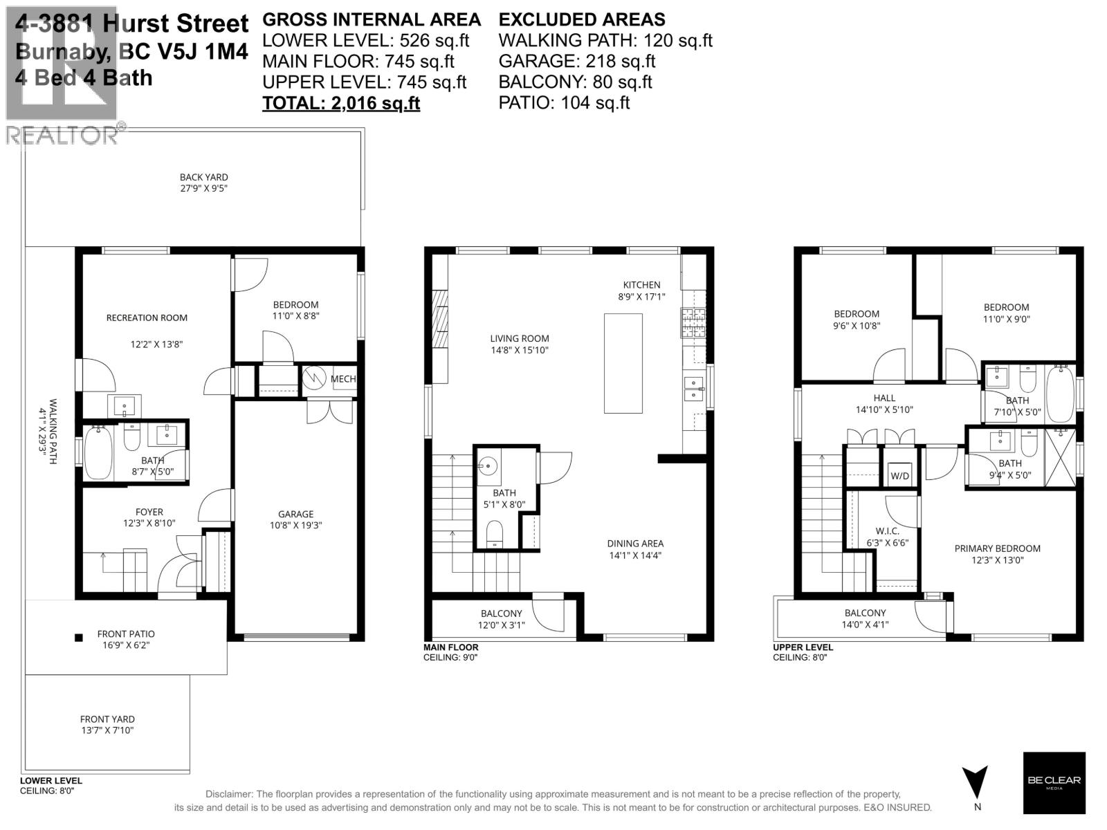 4 3881 HURST STREET, Burnaby