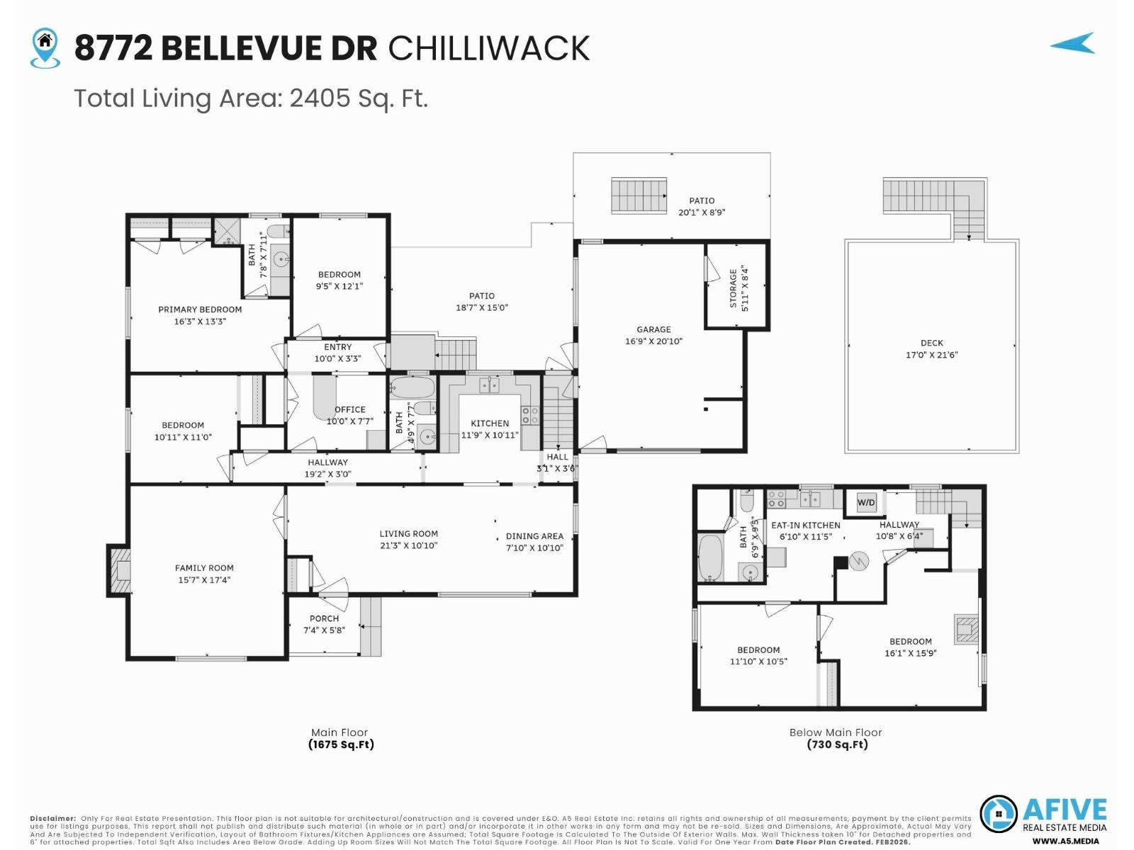 8772 BELLEVUE DRIVE, Chilliwack Proper West, Chilliwack