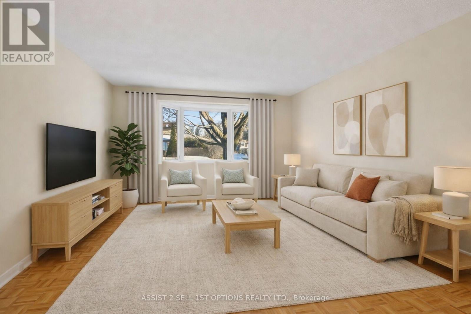 Virtually Staged Living Room