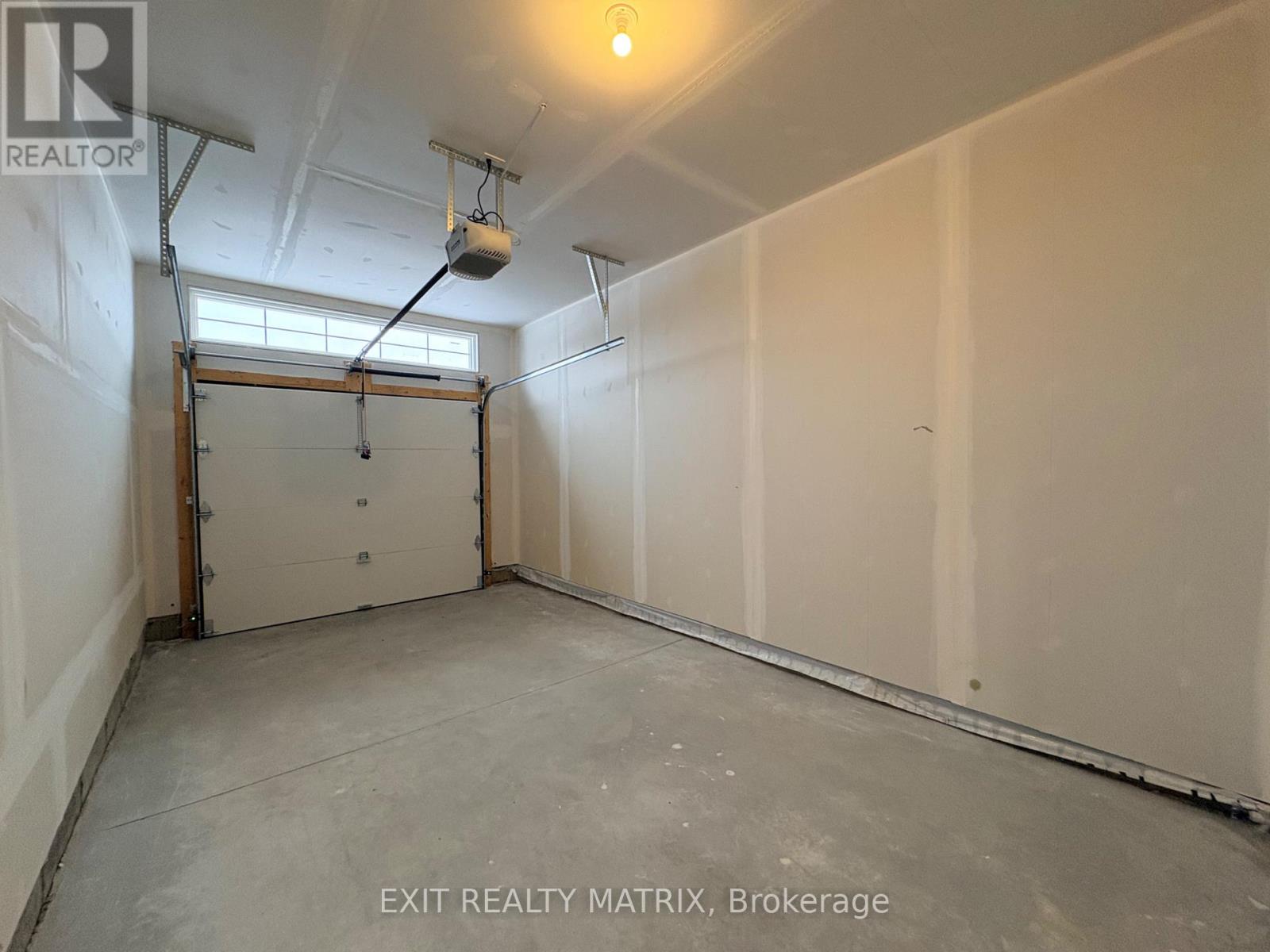 insulated garage with door opener