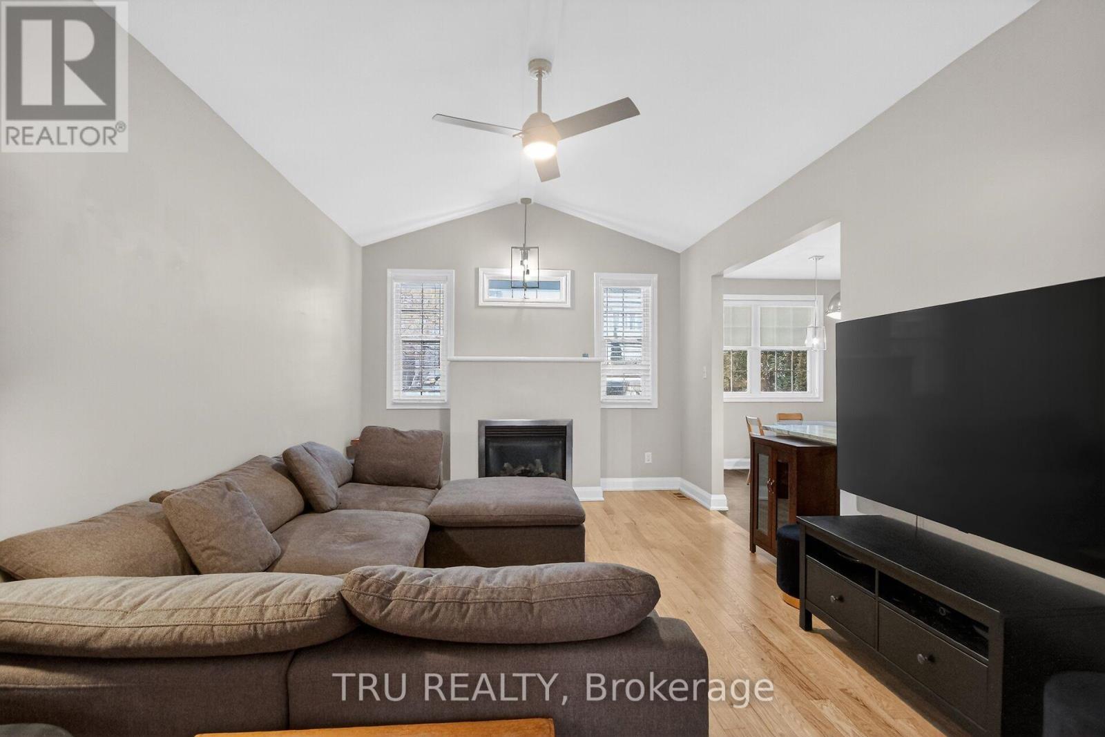 Great room with gas fireplace